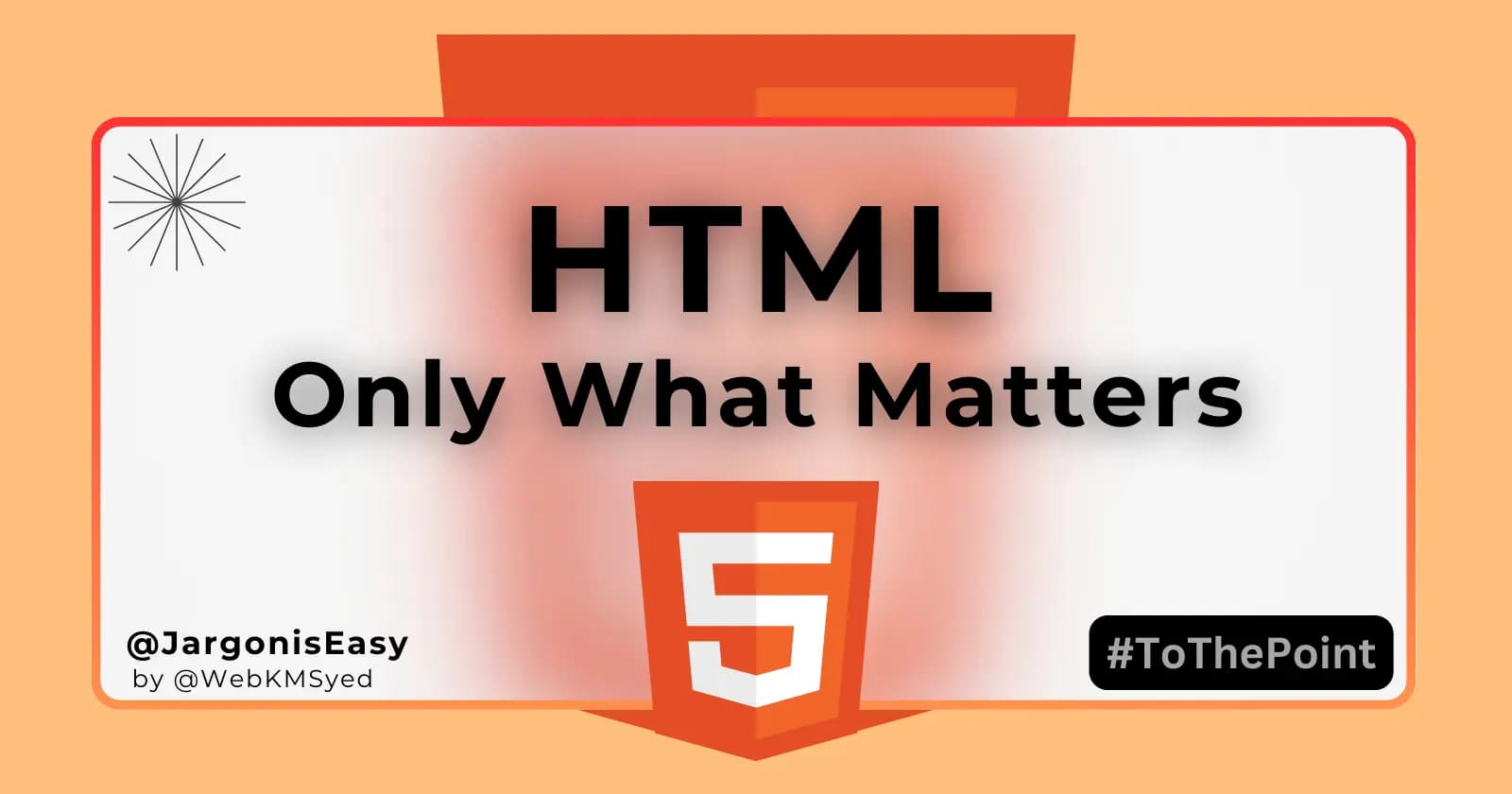 HTML - Only What Matters
