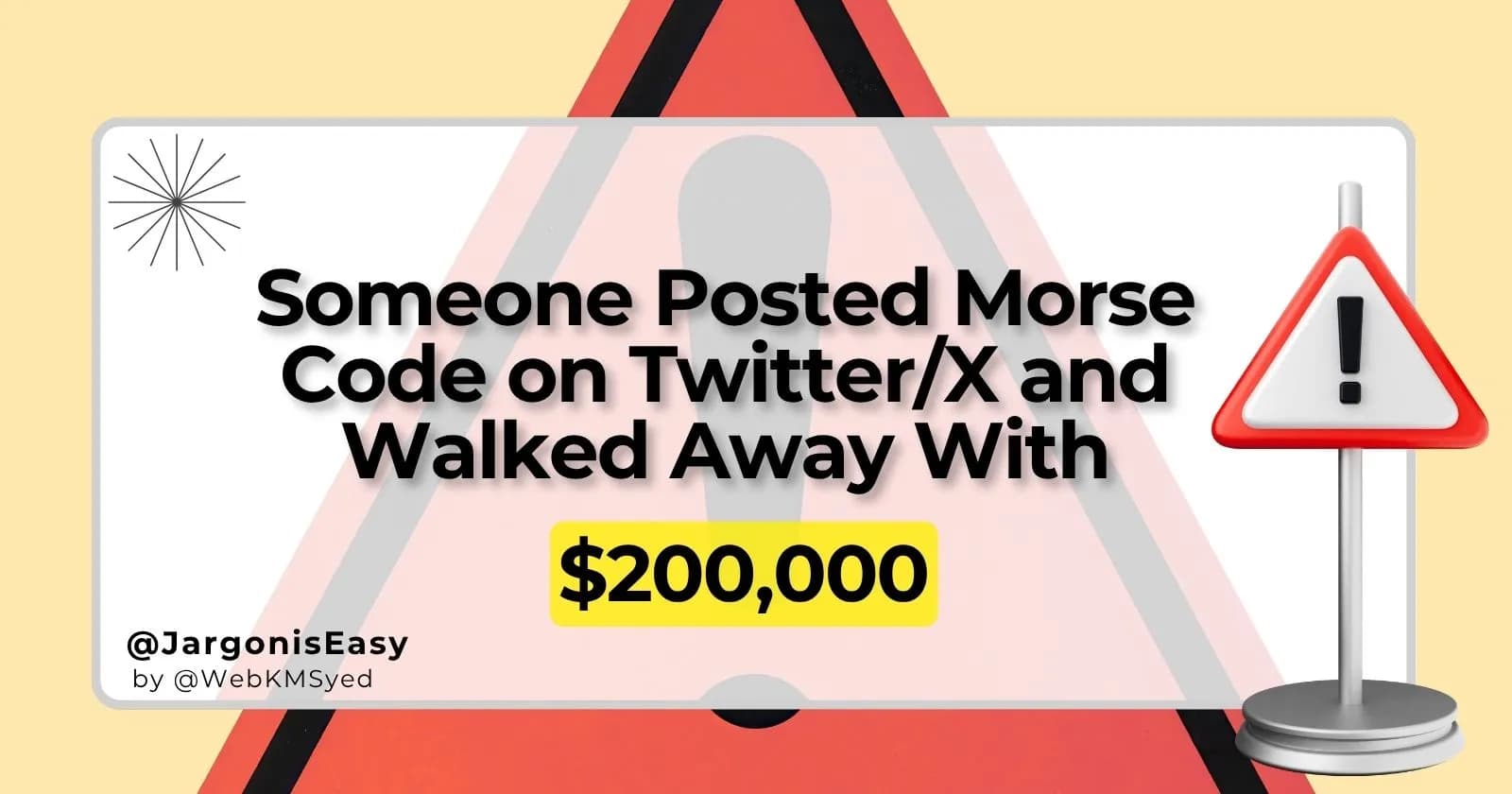 Someone Posted Morse Code on Twitter and Walked Away With $200,000